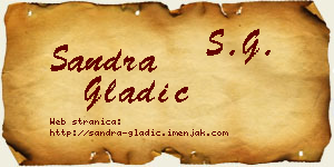 Sandra Gladić vizit kartica